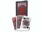 BICYCLE - METALLUXE FOIL BACK CRIMSON PLAYING CARDS